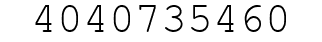 Number 4040735460.