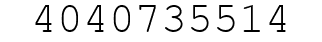 Number 4040735514.