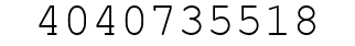 Number 4040735518.