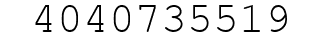 Number 4040735519.