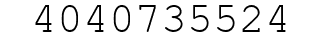 Number 4040735524.