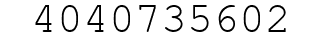 Number 4040735602.
