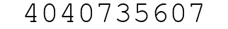 Number 4040735607.