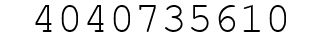 Number 4040735610.