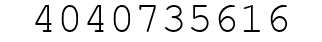 Number 4040735616.