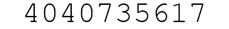 Number 4040735617.