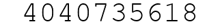 Number 4040735618.
