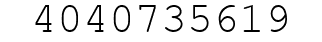 Number 4040735619.
