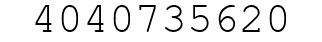 Number 4040735620.