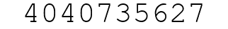 Number 4040735627.