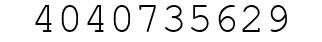 Number 4040735629.