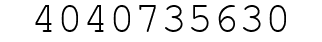Number 4040735630.