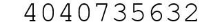 Number 4040735632.