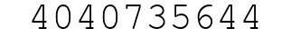 Number 4040735644.