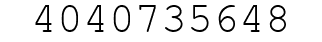 Number 4040735648.