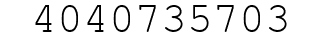 Number 4040735703.
