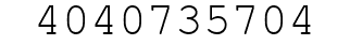 Number 4040735704.