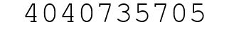 Number 4040735705.