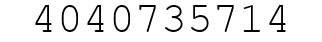 Number 4040735714.