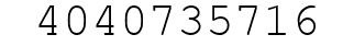 Number 4040735716.