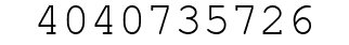 Number 4040735726.