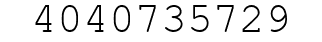Number 4040735729.