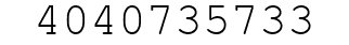 Number 4040735733.