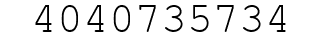Number 4040735734.
