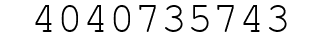 Number 4040735743.
