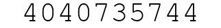 Number 4040735744.