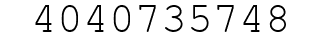 Number 4040735748.