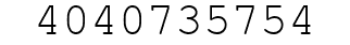 Number 4040735754.