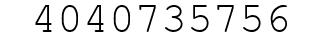 Number 4040735756.