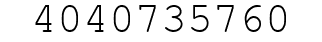 Number 4040735760.