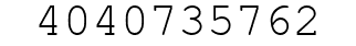 Number 4040735762.