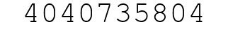 Number 4040735804.