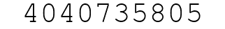 Number 4040735805.