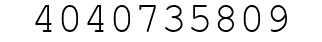 Number 4040735809.