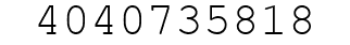 Number 4040735818.