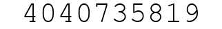 Number 4040735819.