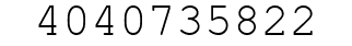 Number 4040735822.