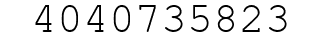 Number 4040735823.