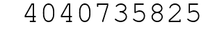 Number 4040735825.