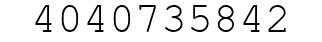 Number 4040735842.