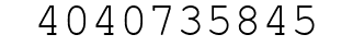 Number 4040735845.