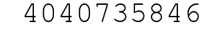 Number 4040735846.