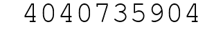 Number 4040735904.