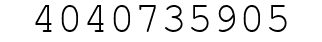 Number 4040735905.
