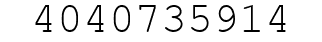 Number 4040735914.