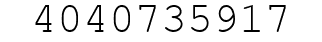Number 4040735917.